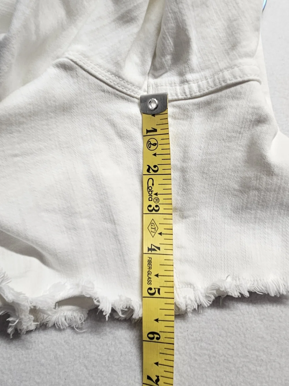 J. Crew White Denim Short Overalls Womens Sz L Raw Hem Bib Shorts White
